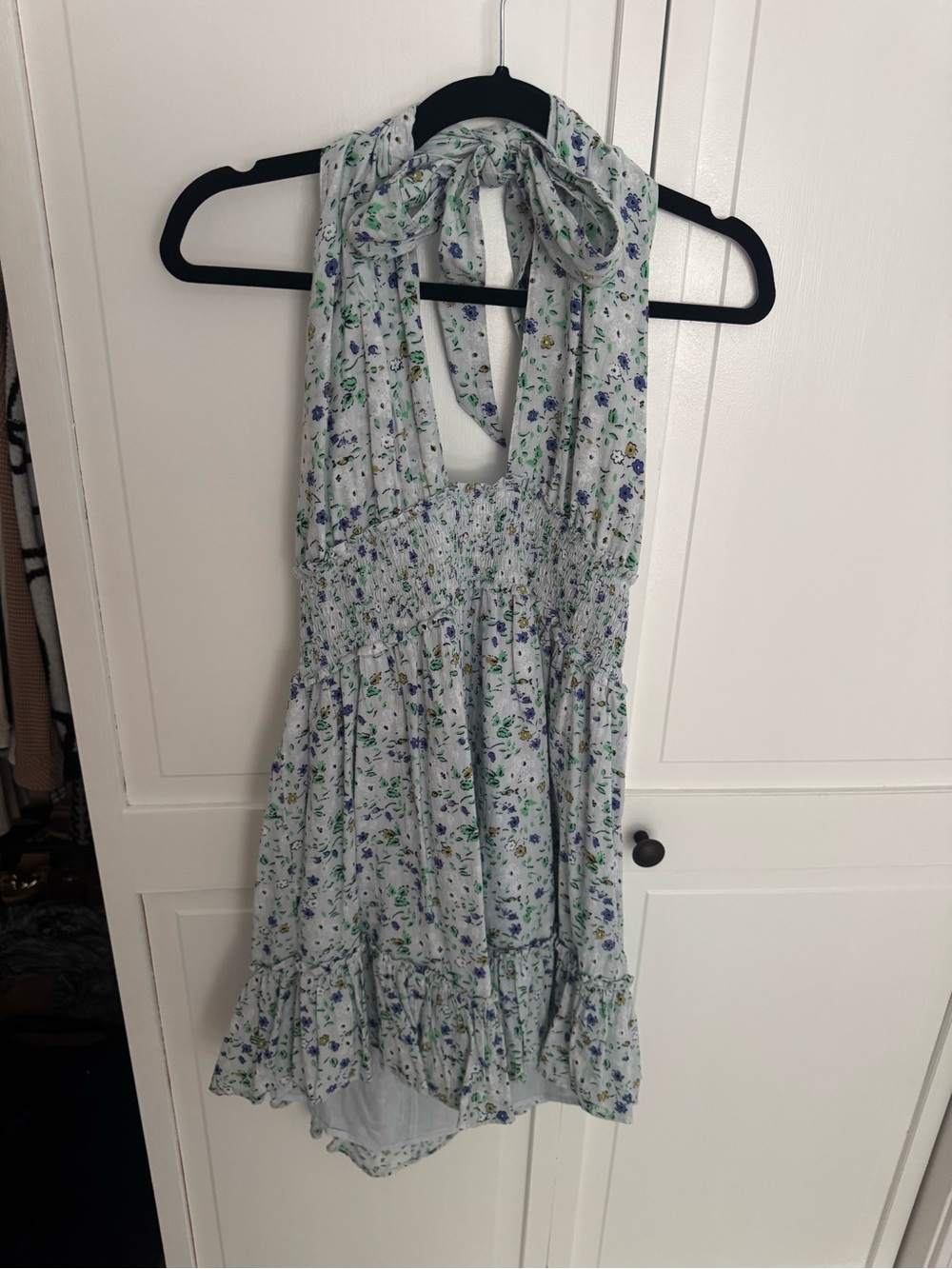 aerie Spring Fling Floral Halter Dress